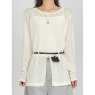 Codibook|Korea Korea EEZEE Front Slit With Belt Sweater KN007 T-Shirt Women's Clothing