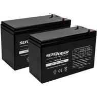 12 Volt 7ah Rechargeable Sealed Lead Acid Battery 2 Pack (F1 Terminals)