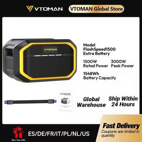 VTOMAN This FlashSpeed1500 Extra Battery is o1548Wh for VTOMAN FlashSpeed1000/FlashSpeed1500 Power s