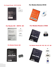 Rounter Modem Battery For HB824666RBC/HB434666RBC/D5 D6 M2 M3 Q7 Q8 A8+ LT600 M1 M20H E5576 E5573 WR