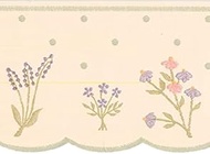 Concord Wallcoverings Wallpaper Border Floral Pattern Simple Flowers for Living Room Bedroom Farmhou