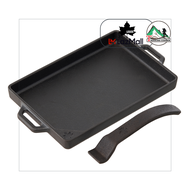 Logos Rectangle Personal Iron Pan กระทะแคมป์ปิ้ง