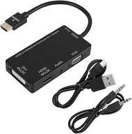HDMI Adapter, 4 in 1 HDMI to DVI 4K / VGA/HDMI 4K / Audio Video Conversion Cable Audio Converter for