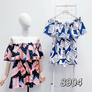 4D TOTO print 4 ways women’s top Off shoulder top (8904) blouse women