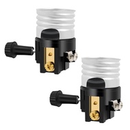 Lamp Socket Replacement,E26 Light Socket with ON/Off Switch Knob,Repair Parts for Table Lamp,DIY Pro