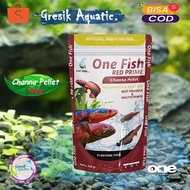 MERAH One Fish Food Special Red Channa - Channa Special Ornamental Fish Food / Feed / Pellets for Re