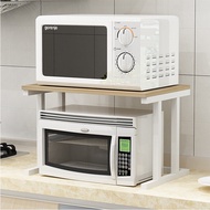 ST-🚢Simple Kitchen Rack Single-Layer Microwave Oven Rack Kitchen Supplies Storage Rack Double-Layer Seasoning Rack Oven