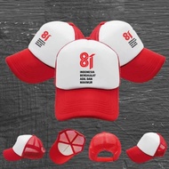 Trucker mesh hat Design 81th Indonesia All sizes