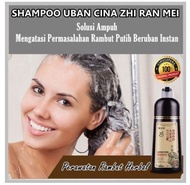Shampoo Zhi Ran Mei SIN HAIR Rambut Shampo Pewarna Rambut uban Herbal