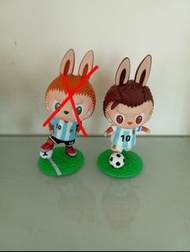 Pop Mart Labubu Argentina Soccer Series 阿根廷足球隊 Messi Kick Off & Dribbling 美斯開球 美斯帶球