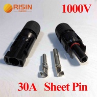 Risin MC4 nối 50A rắn pin đồng liên hệ với đầu nối DC 1000vdc TUV được phê duyệt