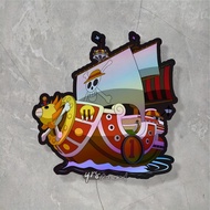 Luffy Crew Ship Hologram Sticker Size 7x7.1 cm waterproof sticker