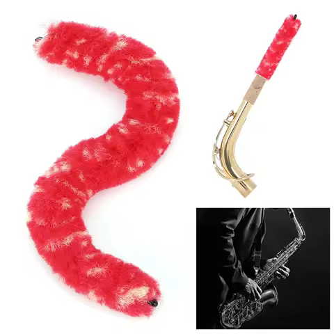 Saxophone Cleaning Brush Soft Saxophone Mouth Tube Cleaning Brush Sax Cleaning Brush for Alto Tenor 