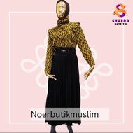 Abaya Dress Hikmat Fashion A9995 Abaya Hikmat  Noerbutikmuslim Gamis