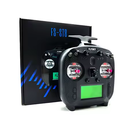 FLYSKY FS-ST8 10CH 2.4G ANT Protocol Transmitter with FS-SR8A Receiver for RC Drone/Car
