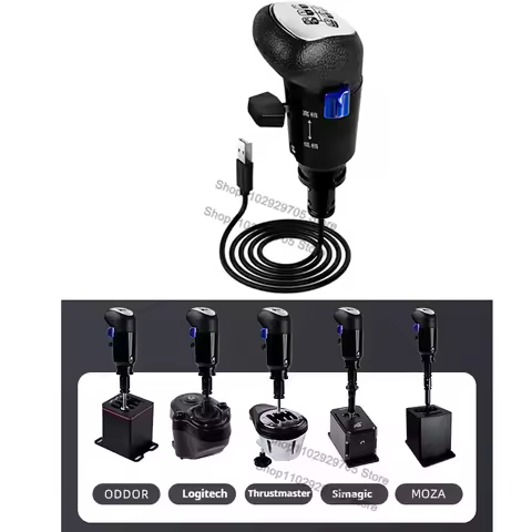 For Logitech G29 G27 G25 G923 Thrustmaster TH8A PC USB High Low Gear Simulator USB Shifter Knob For 