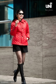 Áo Phao Nữ UNIVTH Siêu Nhẹ Trần Trám Cổ Đức Dáng Ôm Có Mũ Cao Cấp 2UAP312 - UNI KOREAN FASHION