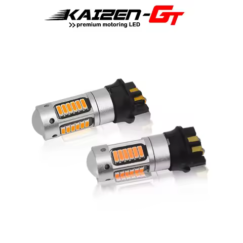 2pcs 12V No hyper flash Amber Error free PWY24W PW24W LED Bulbs For Audi A3 A4 MK7 Golf CC Ford Fusi