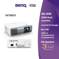 [NEW]BenQ TK710STi 4K HDR 3200lm Laser Short Throw Casual Gaming Projector with 4.16 ms Low Input La
