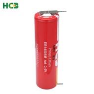 HCB ER14505M With Solder Pins 3.6V Non Rechargeable Litium Battery AA Size for Smoke Alarm GPS Locat