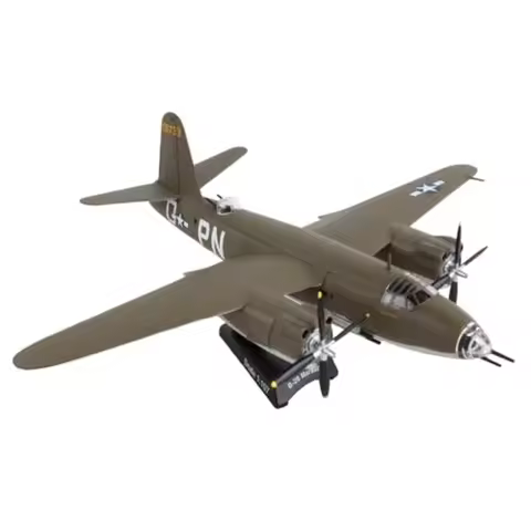 Daron B-26 Marauder Flak Bait 1/107 Scale Die-Cast Collectible Model Airplane with Display Stand WWI