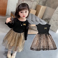 PRINCESS KESLI Dress Anak Perempuan Black Baby Dress Baju Gaun Baby Girl Warna Hitam Kids Dress