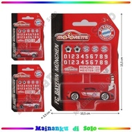 [Mainanku] Diecast Car Majorette FC Bayern Munich Sticker Metal Toy Miniature Collection