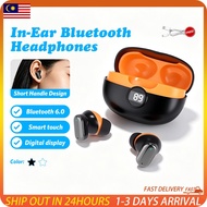 Earphone Wireless Eabud Bluetooth 6.0 HiFi Music HD Call Noise Reduction LED Display With Microphone