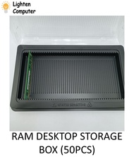 【READY STOCK】 Desktop RAM Storage Box DDR2 / DDR3 / DDR4 DIMM | PC Memory - 50 Slot/Pcs
