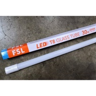 + FSL LED T8 Glass Tube 4ft 30W, Daylight / 6500K