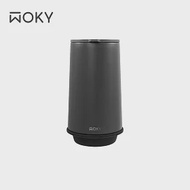 【WOKY 沃廚】360°輕芯鈦瓷易潔層單蓋保溫杯500ml(帽子杯-附密封蓋) 灰墨