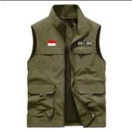 Gojek Driver Jacket Vest | Gojek Waterproof Outdoor Vest Chest Protector | Rompy Ojol Gojek Premium 