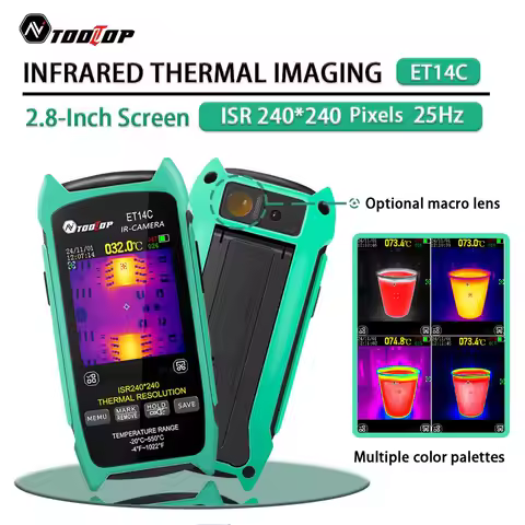 ET14C -20℃~550℃ Infrared Thermal Imager 18650 Battery 25Hz Frame Rate Thermal Imaging Camera IR Came