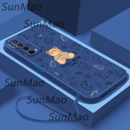 เคส Huawei เคสโทรศัพท์ Y7A หมีแฟชั่นเปลือกซิลิโคน TPU นิ่ม