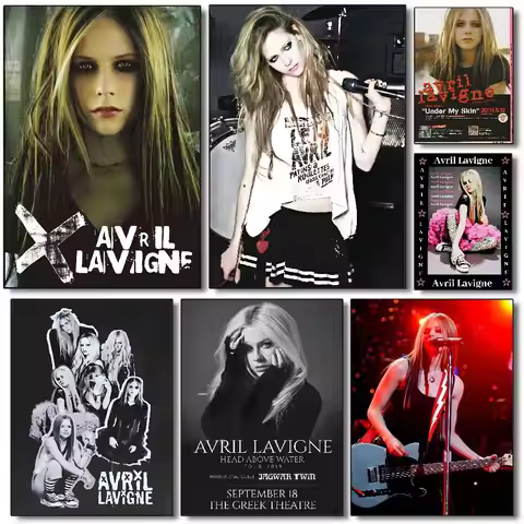 A-Avril SINGER R-Ramona Lavigne Poster HD art sticky wall waterproof home living room bedroom bar ae