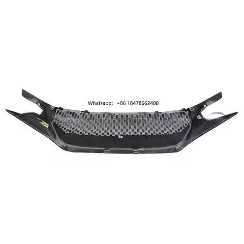 FRP JS Style Bumper Grille for Civic 10th Gen FC1 FK7 FK8 Type R Si 2016+ Stylish Mesh Grill