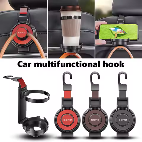 Car Headrest Hook Multifunctional Water Bottle Hanger Holder For Ebro S400 S700 S800 Jaecoo J7 J8 Om
