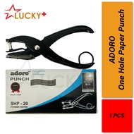 ADORO One Hole Paper Punch (1pcs) | Mesin Tebuk Lubang | Penebuk Lubang | Penebuk Satu Lubang Kertas