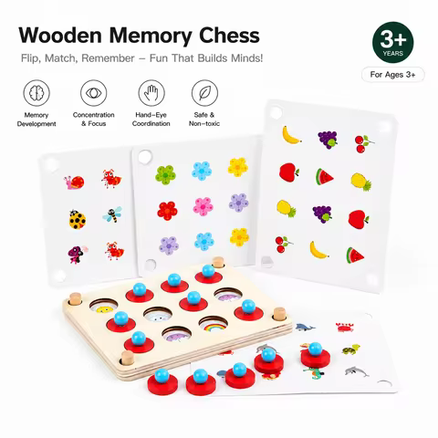 Memory Chess, Children's Educational Toys, Concentration Training, Thinking Logic Development, Monte