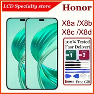 Original For Honor X8a X8b X8c X8D LCD Display Touch Screen With Frame Replacement