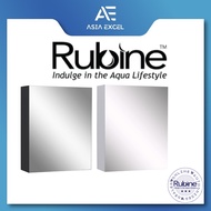RUBINE RMC-1640D10 BLACK / WHITE 45CM MIRROR CABINET