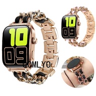 For Aolon Curve 3 Smart watch Strap Leather+Metal DIY Women Lady Band New Wristband