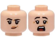 全新LEGO樂高淺膚色雙表情人偶頭一顆【6328357】Head Dual Sided Female