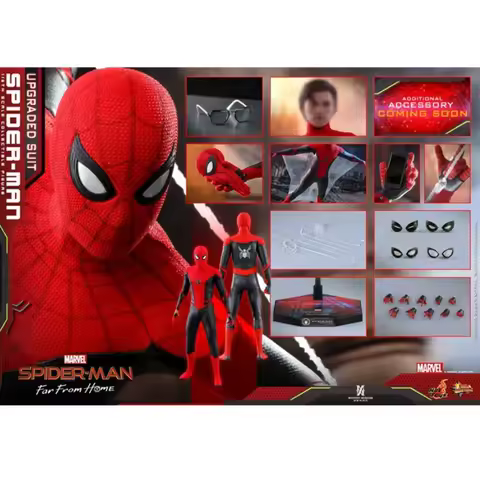 Spot Hot Toys HT 1/6 MMS542 MMS482 Hero Expedition Red and Black Spider Man Upgrade Suit Avengers In