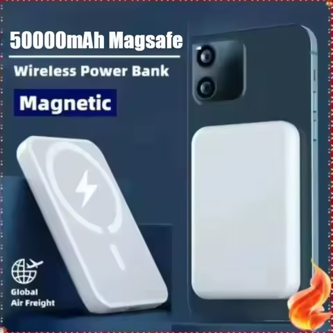 Original 1:1 for Magsafe Magnetic Power Bank Wireless Fast Charging 50000mAh Battery Charger Cases i