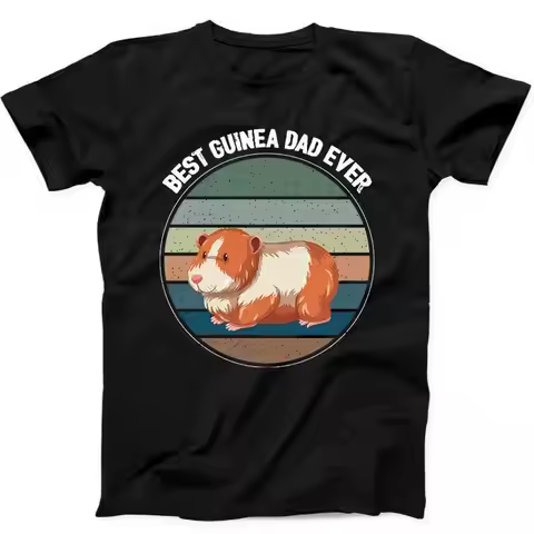 Best Guinea Dad Ever Lover Meme Funny Gift Black T Shirt 248