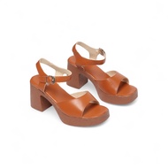 Giày Sandal Cao Gót Nữ Đúp 7cm Quai Ngang Pixie H131