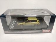Hobby Japan 1 64 本田思域跑车模型Civic Type R EG6 JDM 金属黄