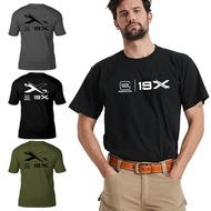 Glock New Style Summer Military Fan Commemorative Short-Sleeved T-Shirt Cotton Comfortable Large Siz