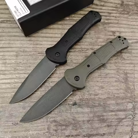 BM 9070 Pocket Folding Knife D2 Blade Nylon Fiber Handle Hunting Self-defense Camping Tactical Survi